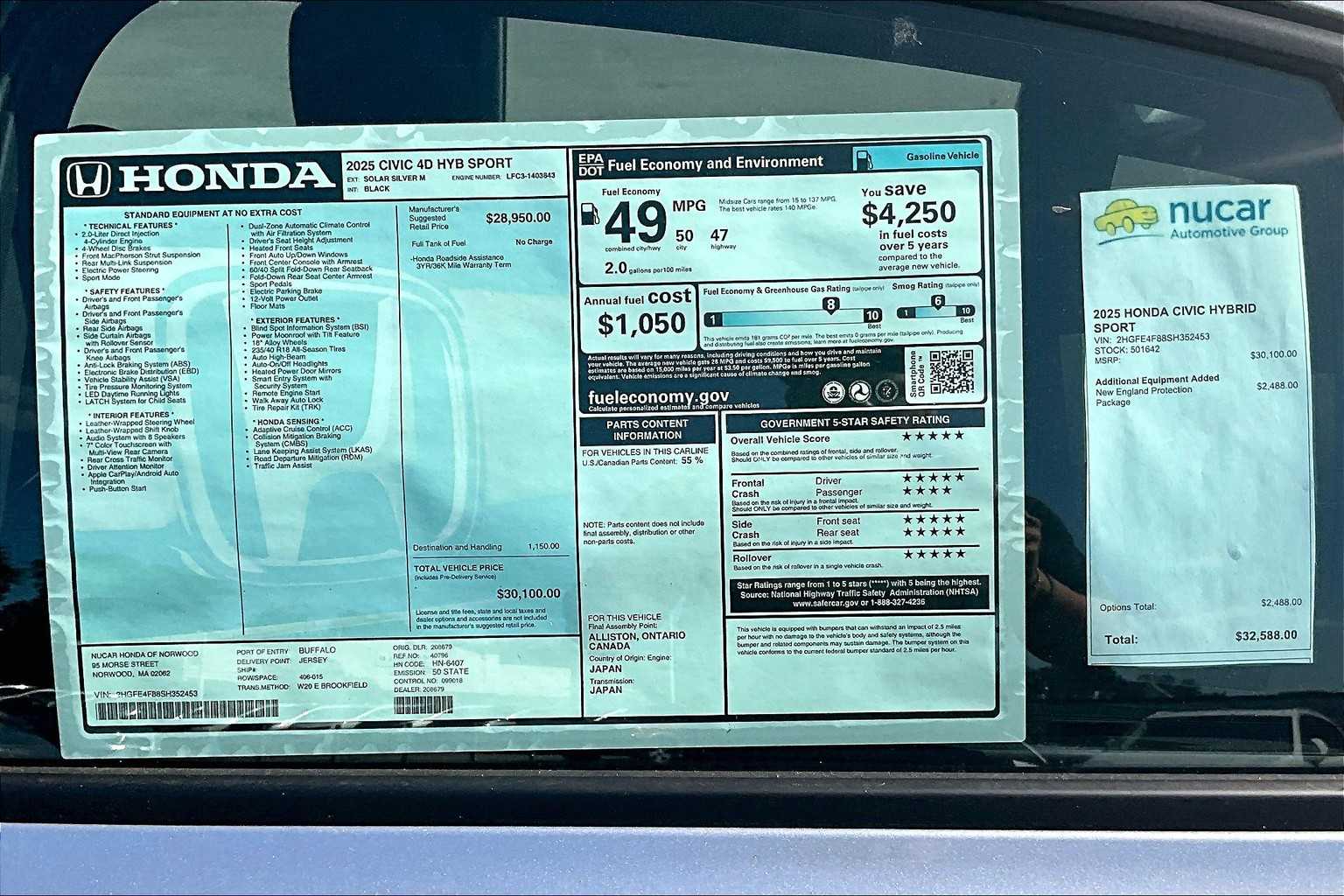 2025 Honda Civic Hybrid Sport - Photo 18