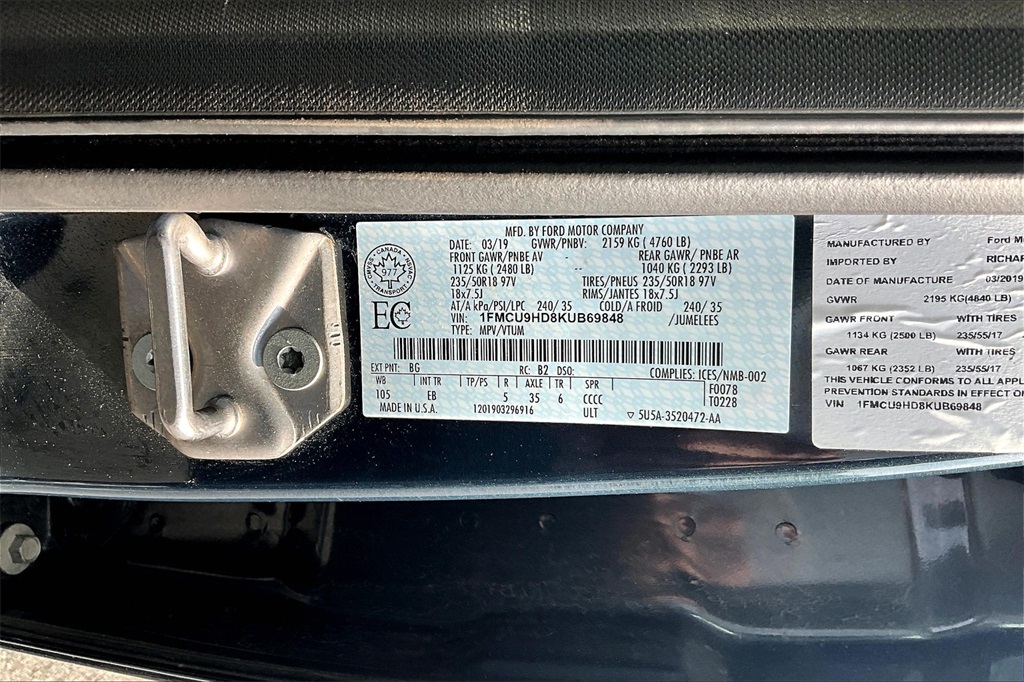 2019 Ford Escape SEL - Photo 33