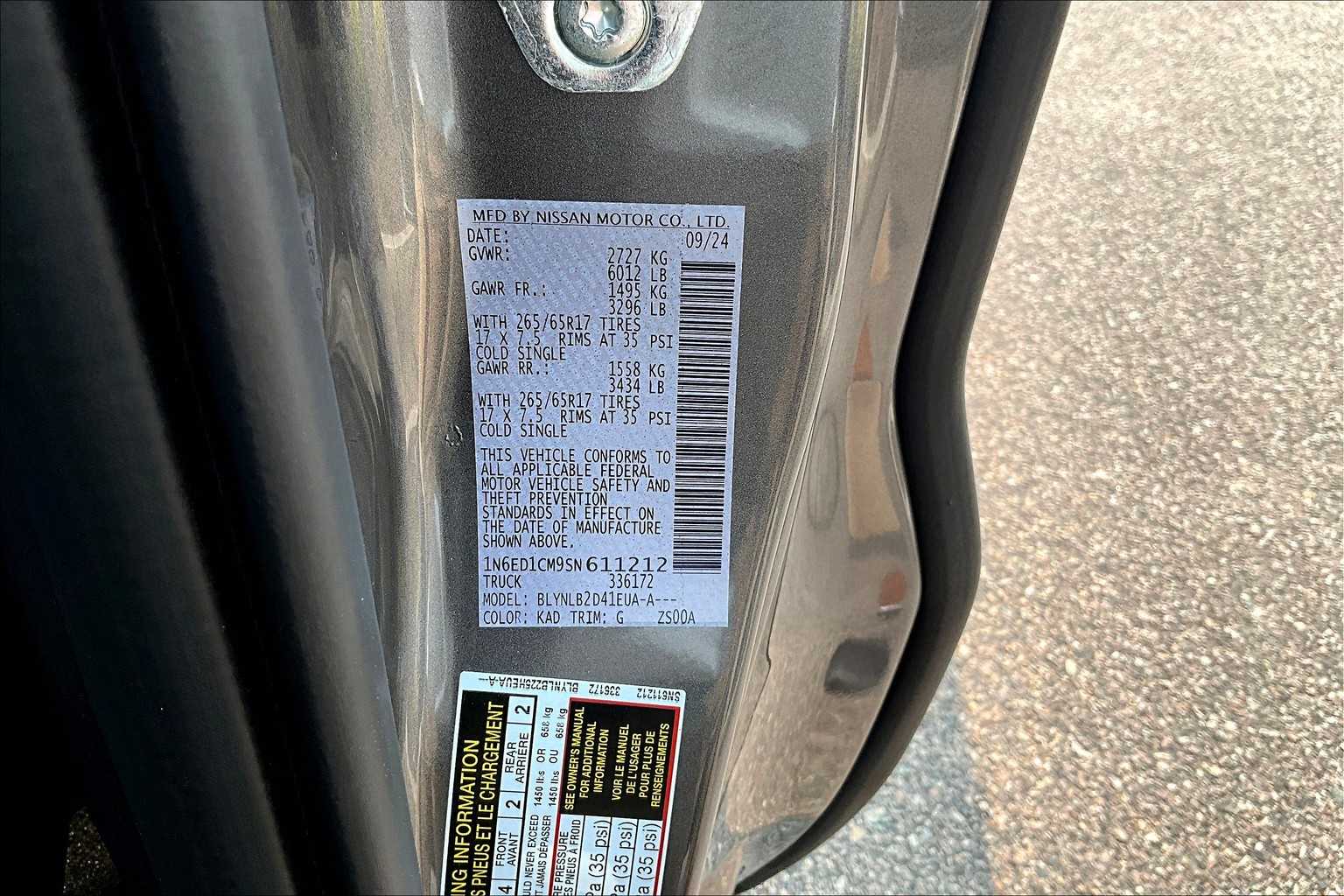 2025 Nissan Frontier SV - Photo 34
