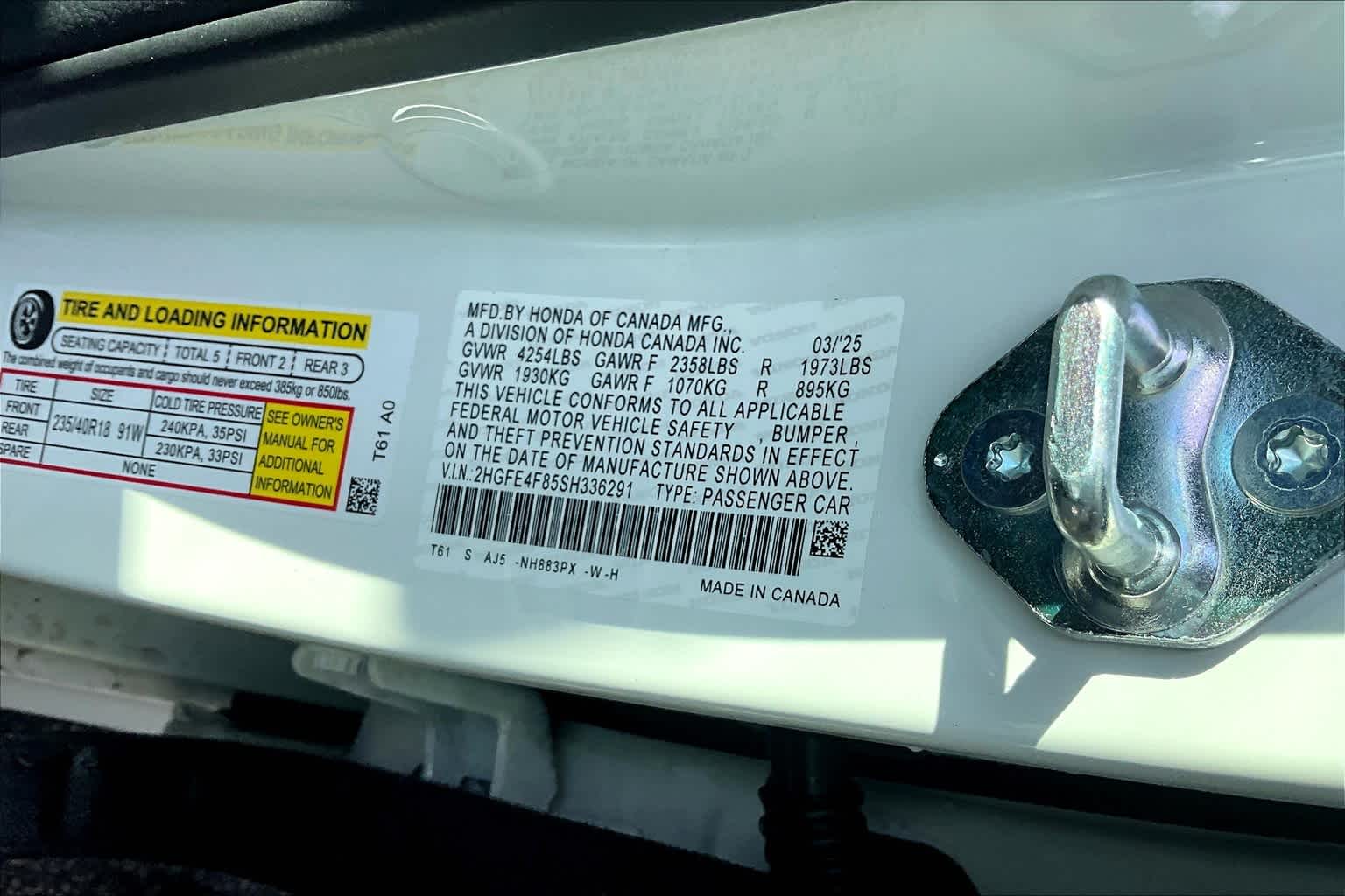 2025 Honda Civic Hybrid Sport Touring - Photo 18