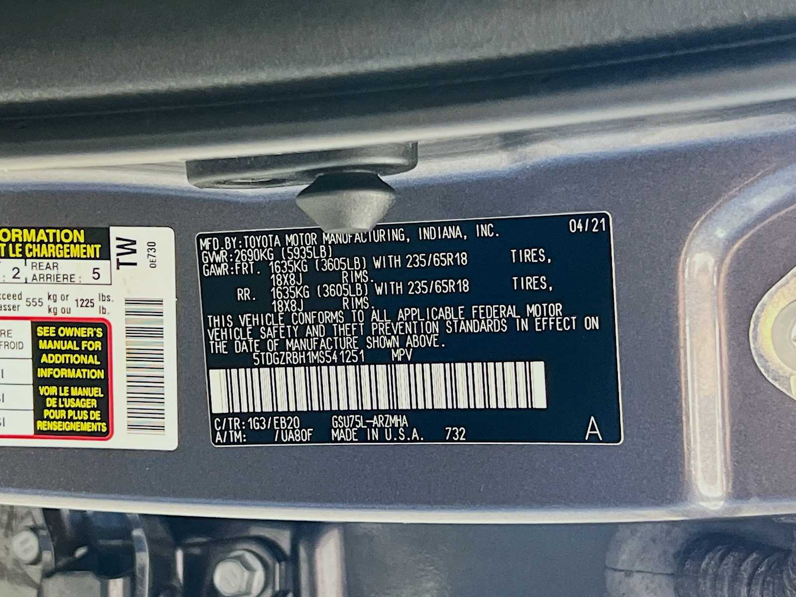 2021 Toyota Highlander XLE - Photo 34