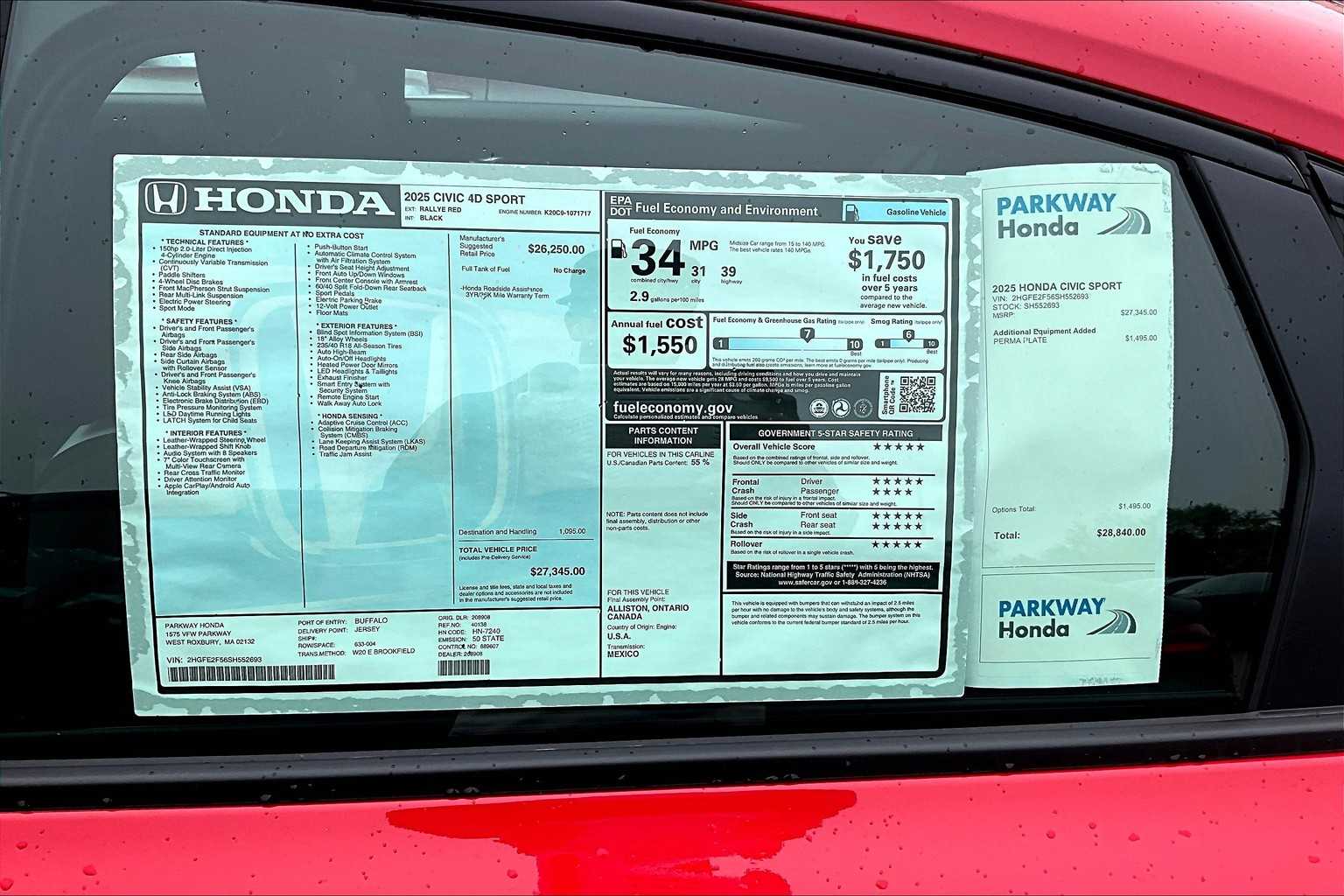 2025 Honda Civic Sport - Photo 17