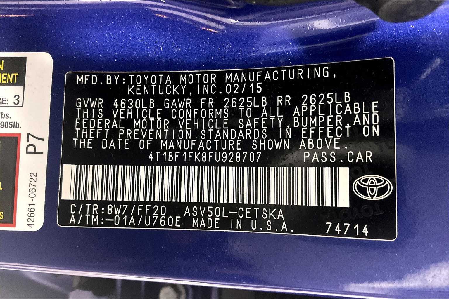 2015 Toyota Camry SE - Photo 35