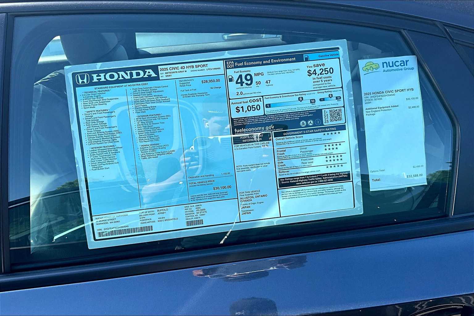 2025 Honda Civic Hybrid Sport - Photo 17