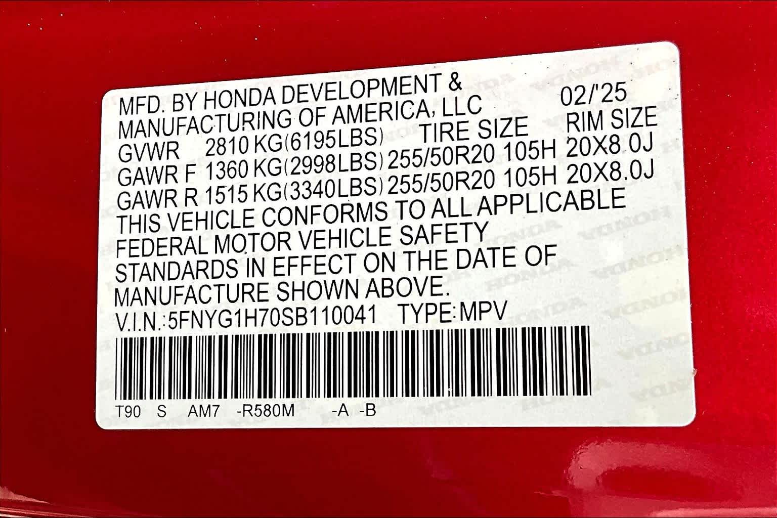 2025 Honda Pilot Touring - Photo 17
