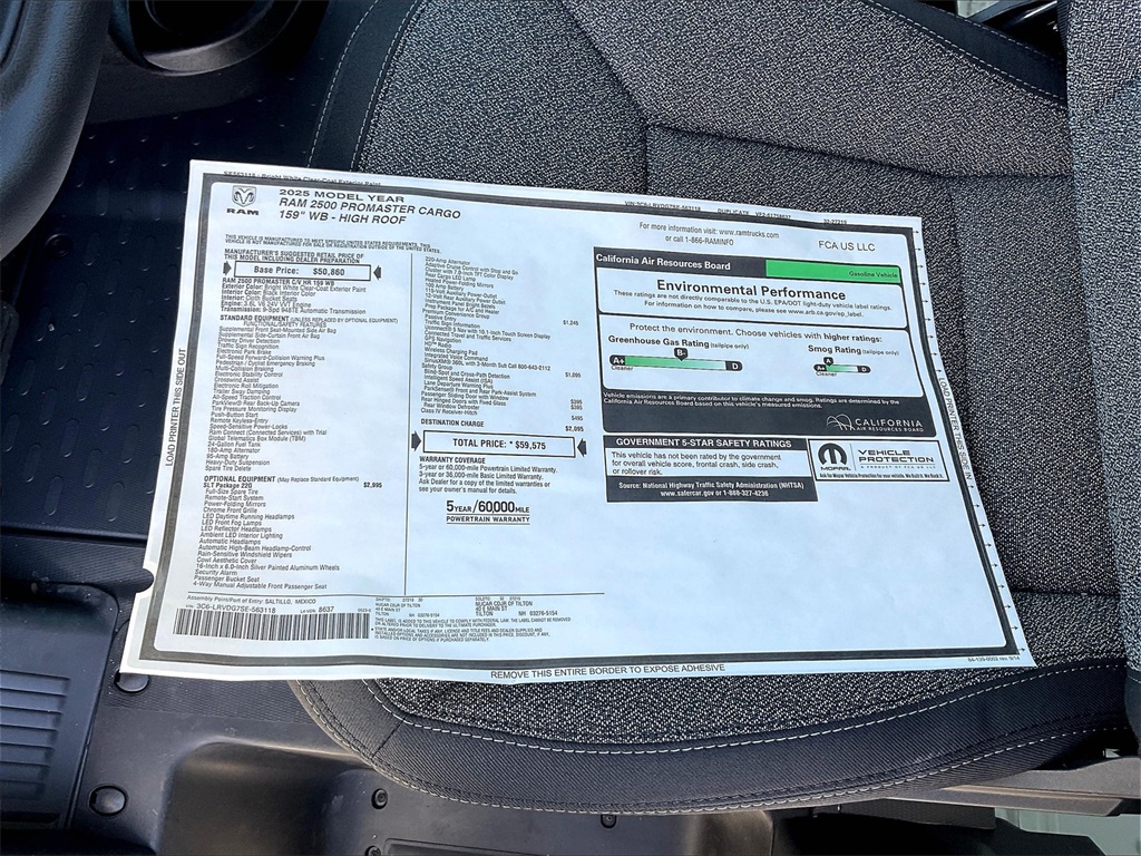 2025 Ram ProMaster 2500 High Roof - Photo 17