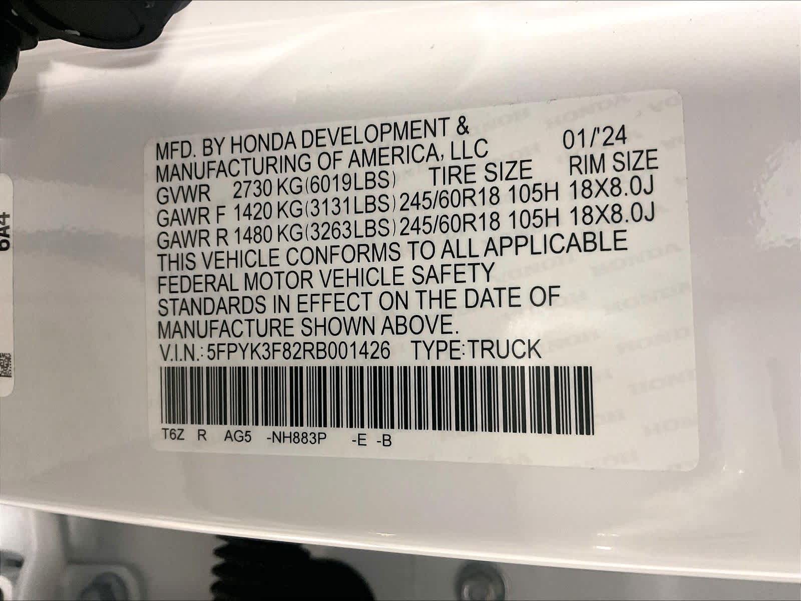 2024 Honda Ridgeline Black Edition - Photo 37