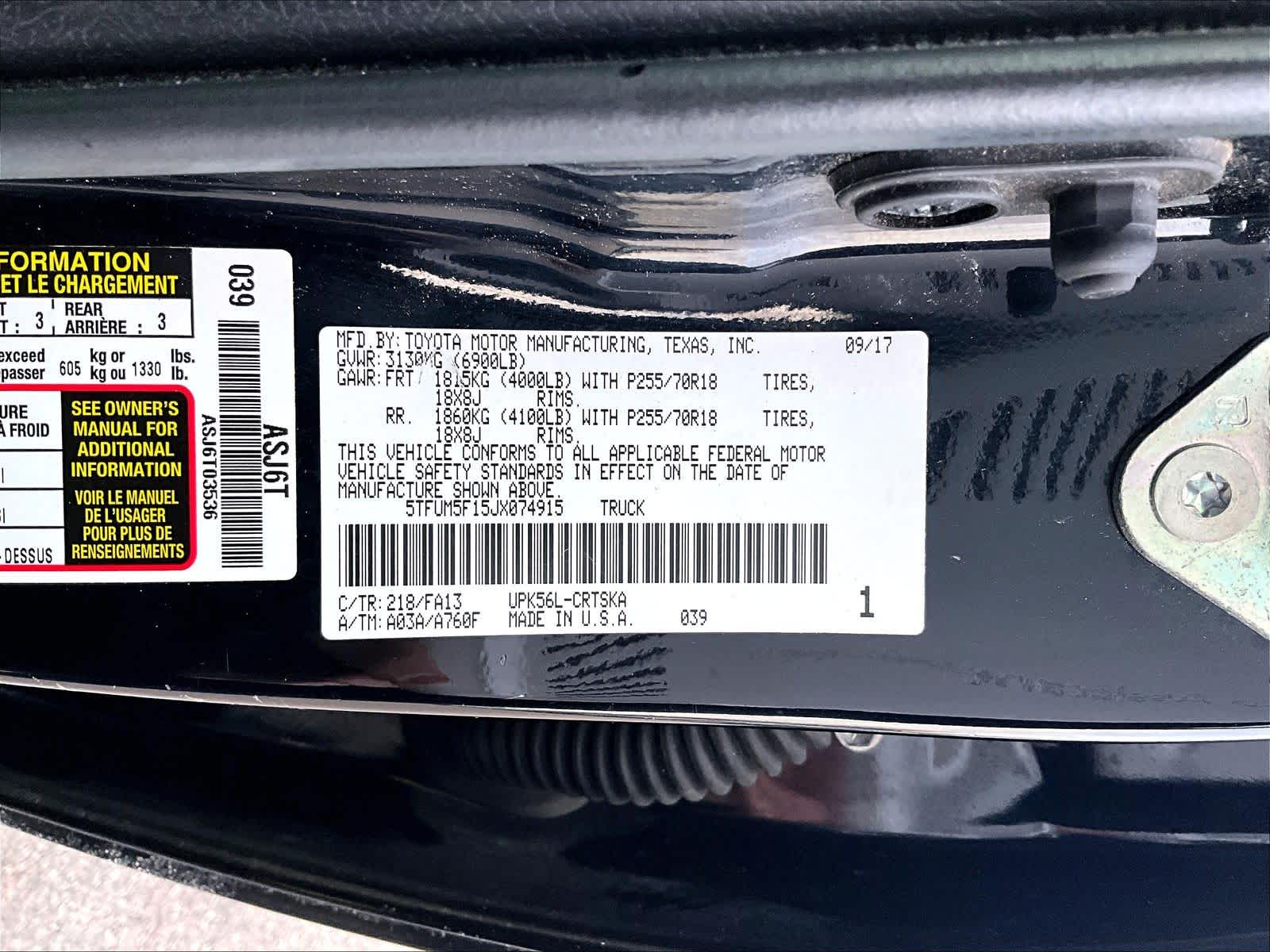 2018 Toyota Tundra SR - Photo 6