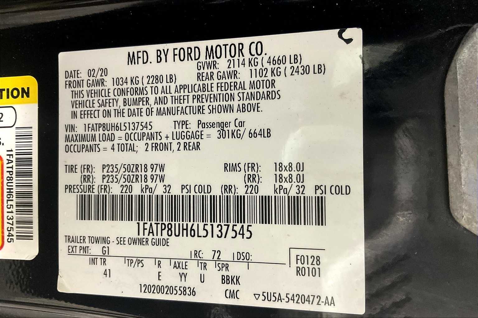 2020 Ford Mustang EcoBoost Premium - Photo 35