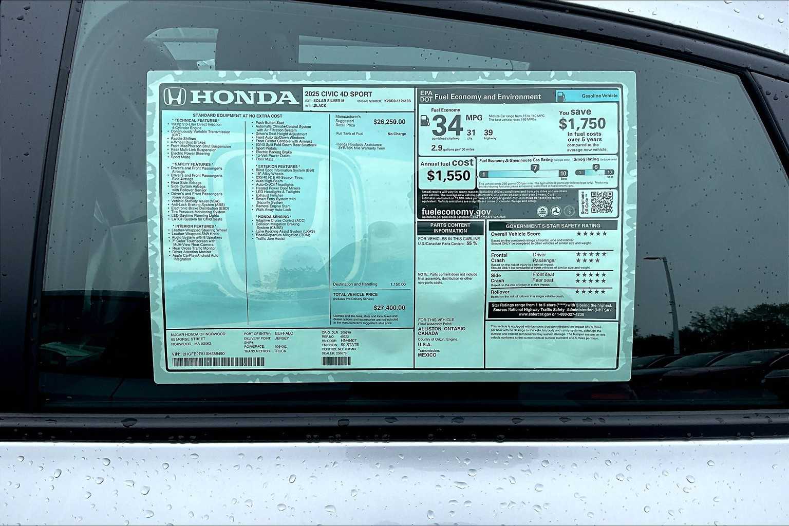 2025 Honda Civic Sport - Photo 17