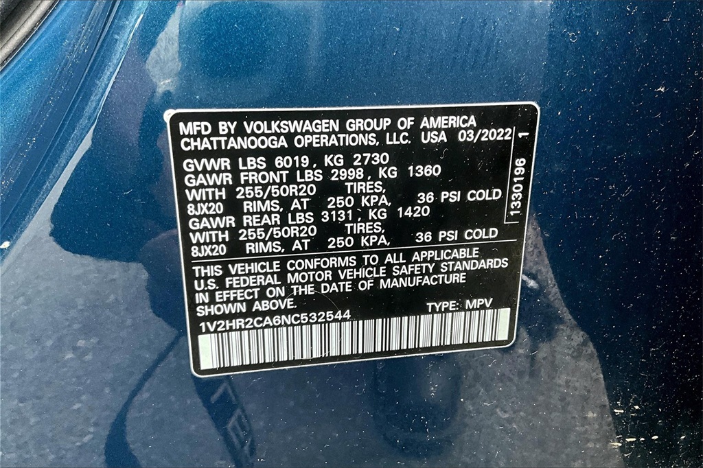 2022 Volkswagen Atlas 3.6L V6 SE w/Technology - Photo 34