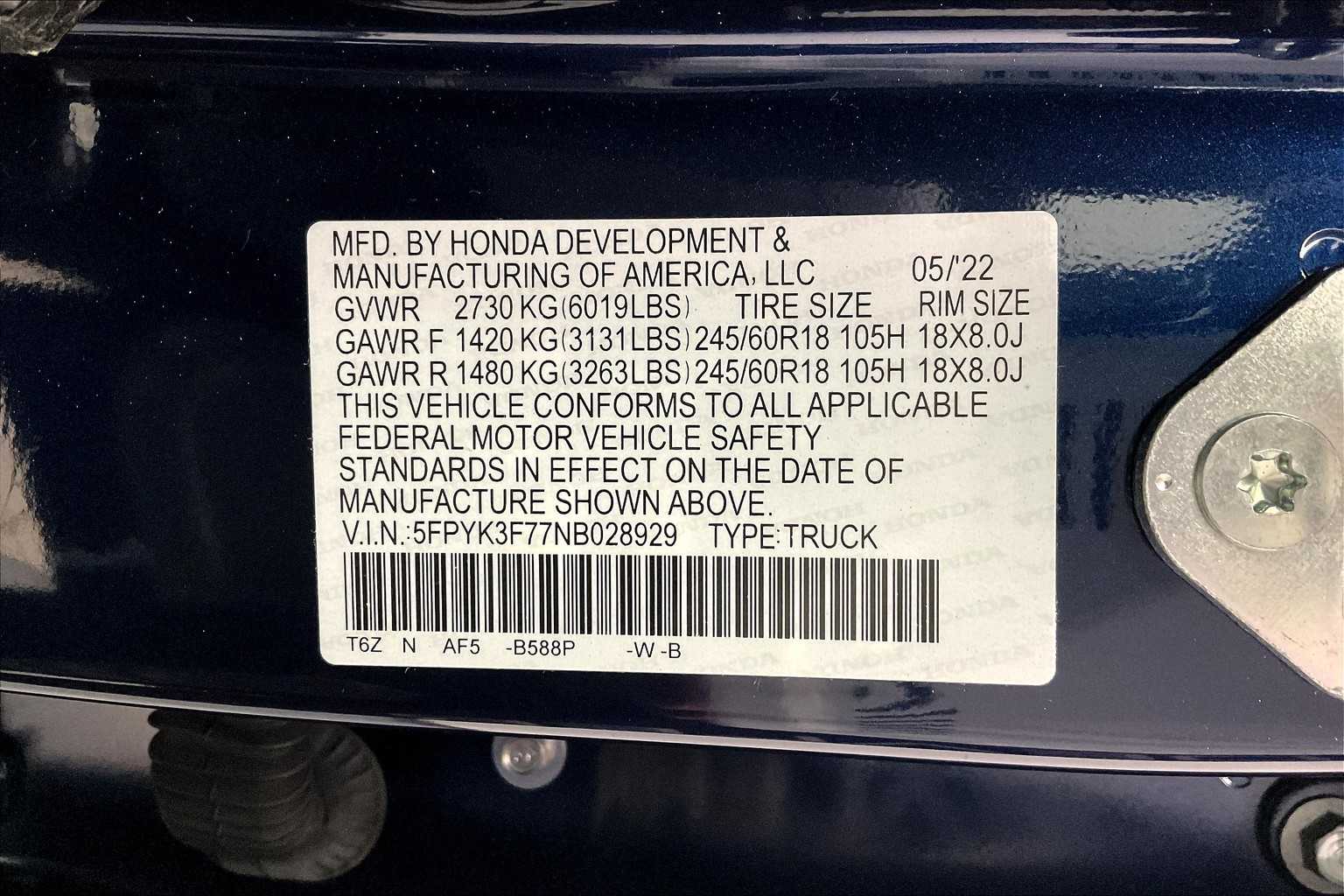 2022 Honda Ridgeline RTL-E - Photo 36