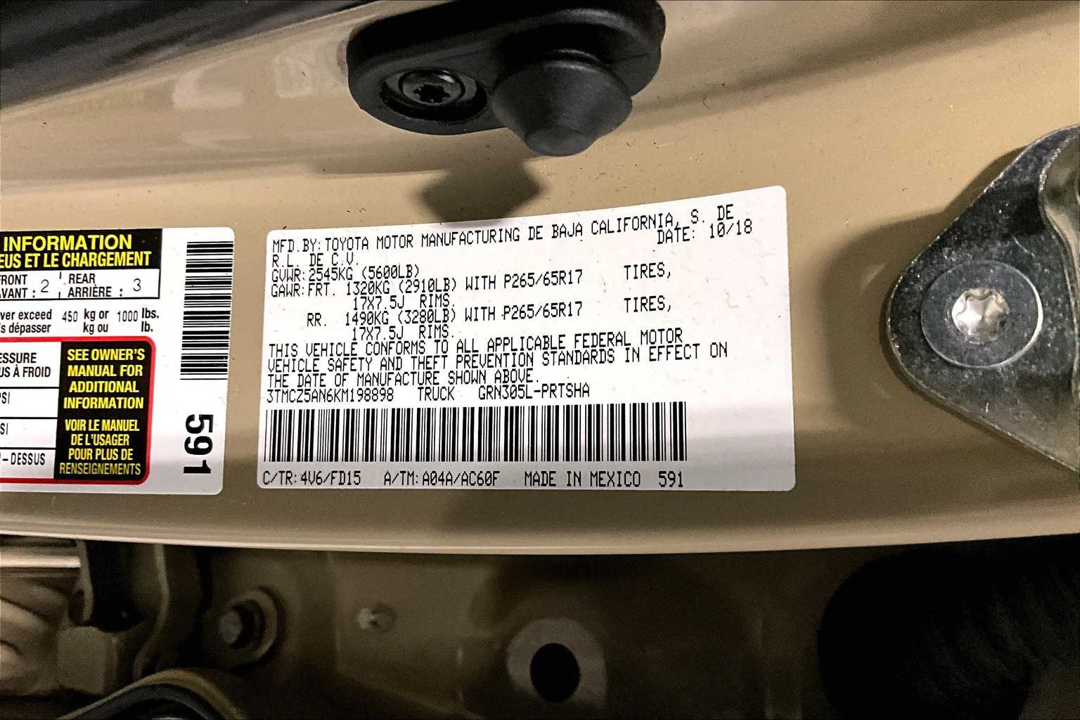 2019 Toyota Tacoma TRD Sport - Photo 37