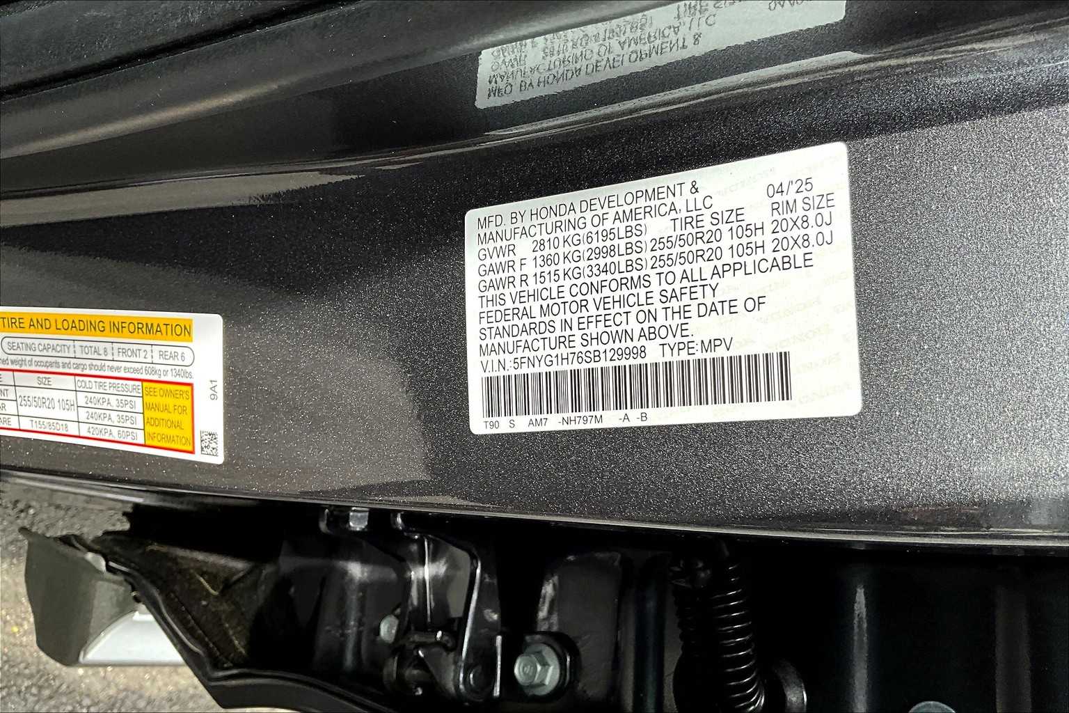 2025 Honda Pilot Touring - Photo 17