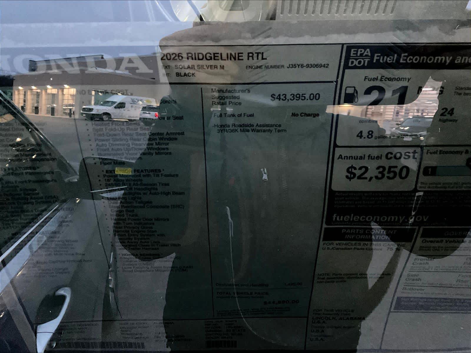 2026 Honda Ridgeline RTL - Photo 18