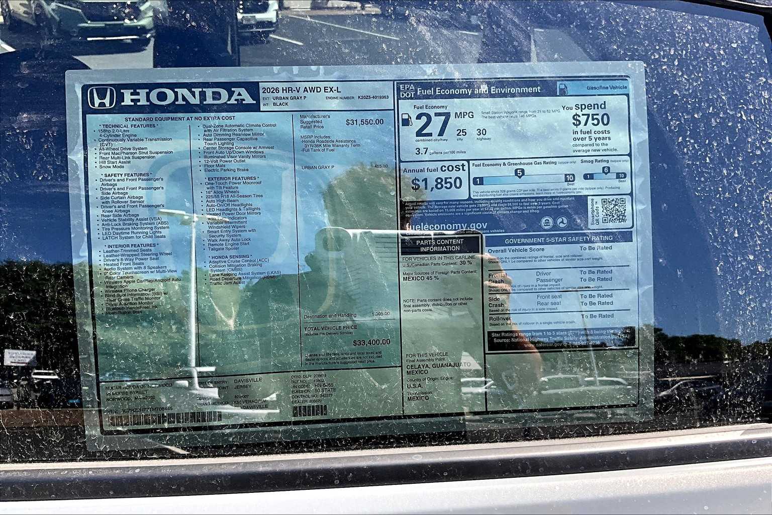2026 Honda HR-V EX-L - Photo 18