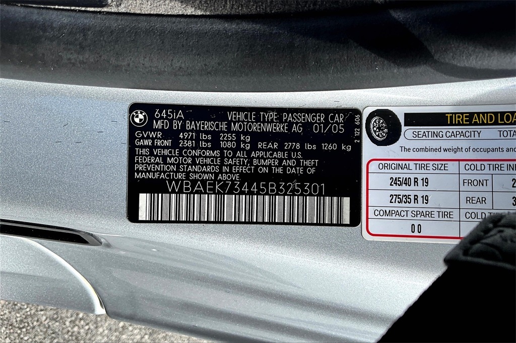 2005 BMW 6 Series 645Ci - Photo 31