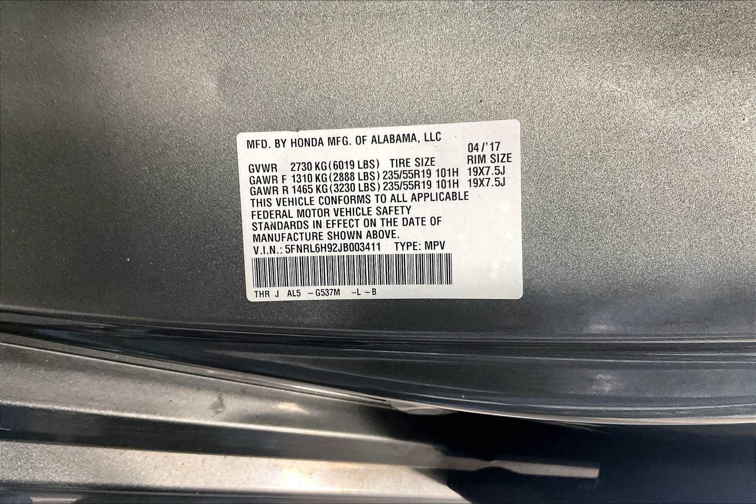 2018 Honda Odyssey Elite - Photo 37
