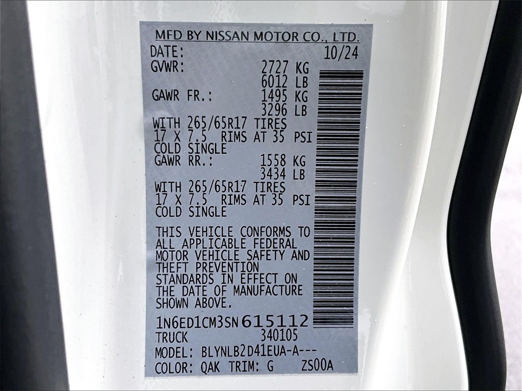 2025 Nissan Frontier SV - Photo 32