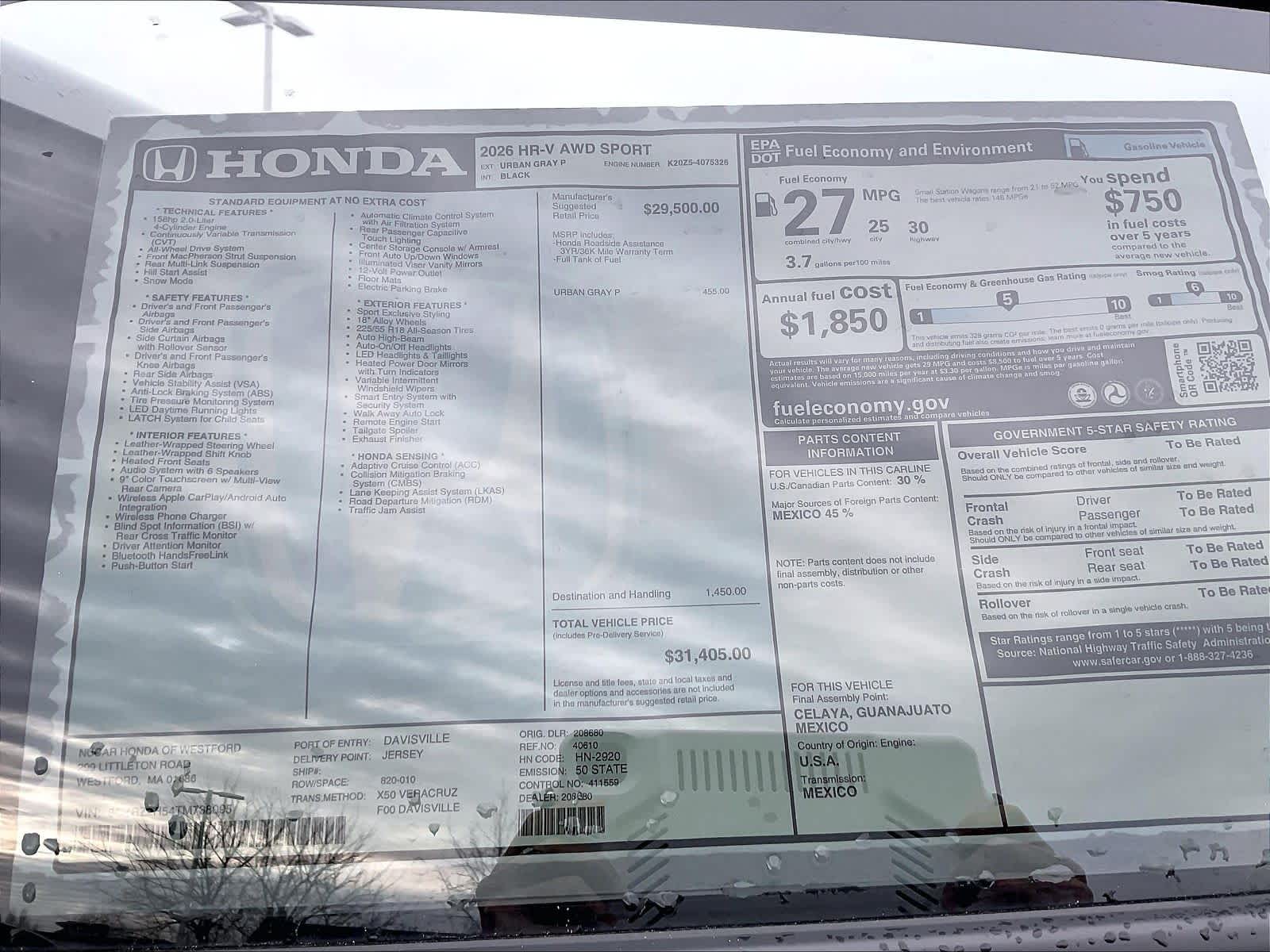 2026 Honda HR-V Sport - Photo 18