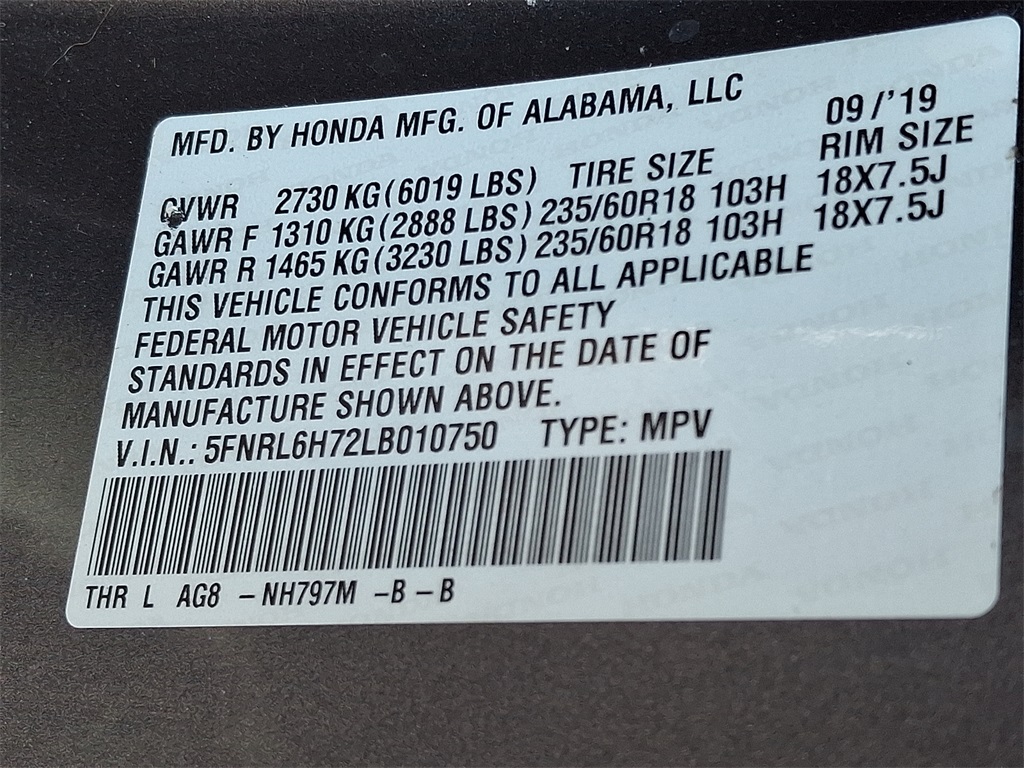 2020 Honda Odyssey EX-L - Photo 29