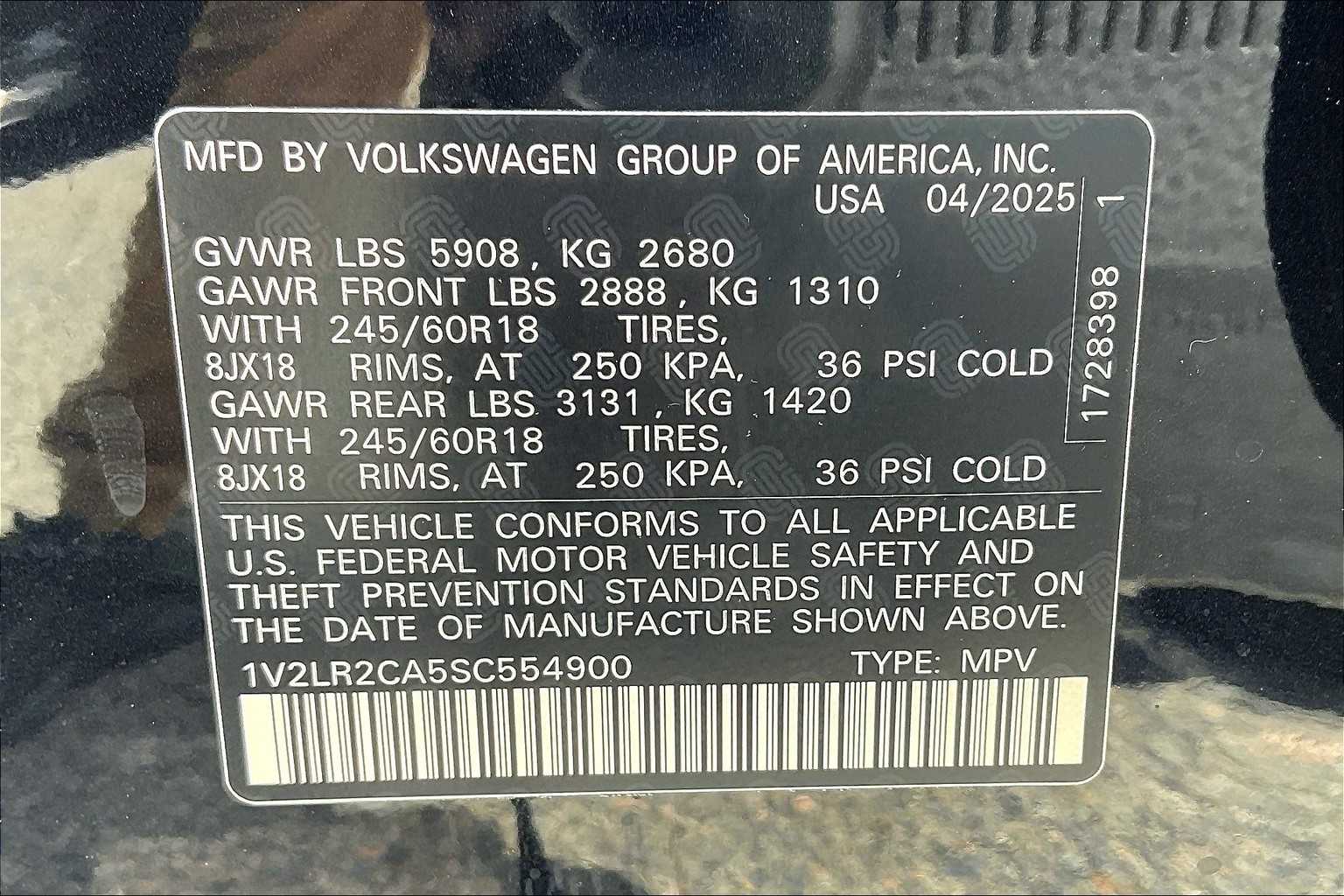 2025 Volkswagen Atlas 2.0T SE - Photo 17