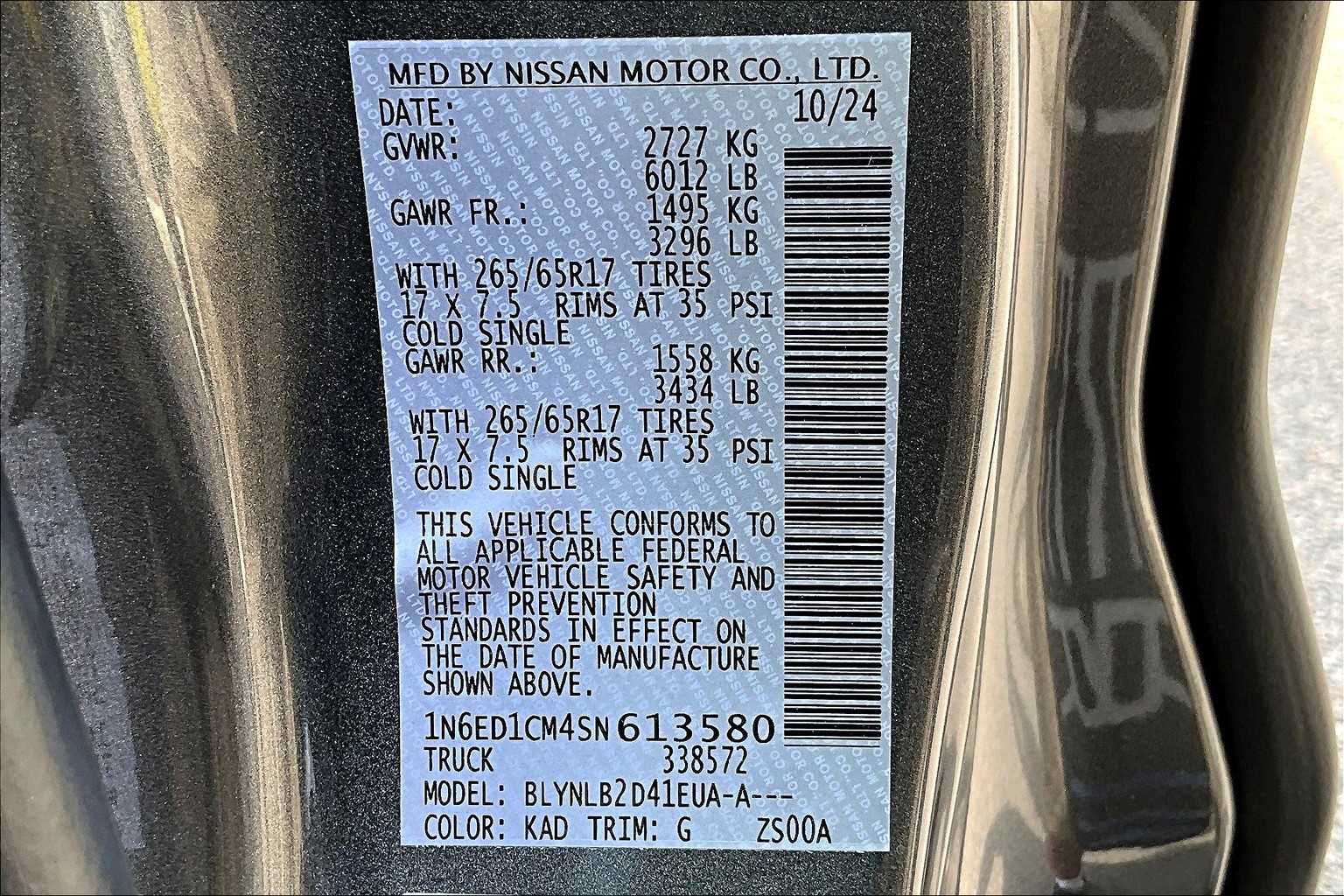 2025 Nissan Frontier SV - Photo 35