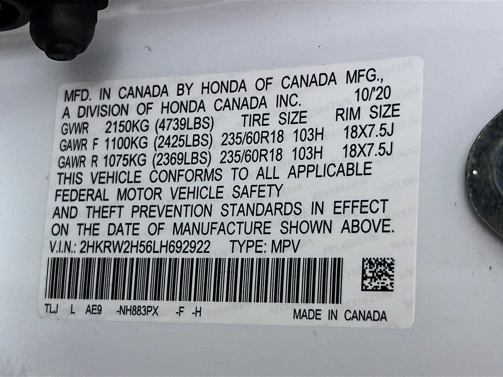 2020 Honda CR-V EX - Photo 32