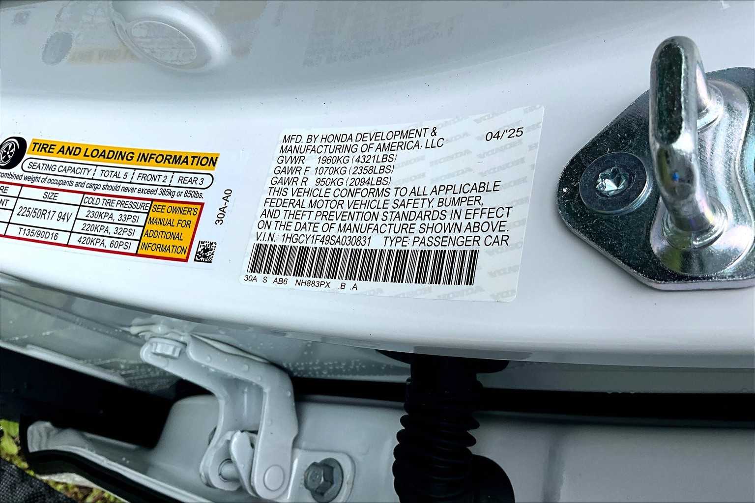 2025 Honda Accord SE - Photo 18