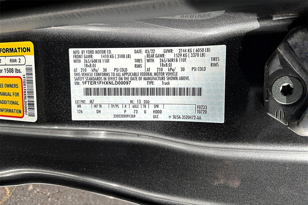 2022 Ford Ranger Lariat - Photo 36