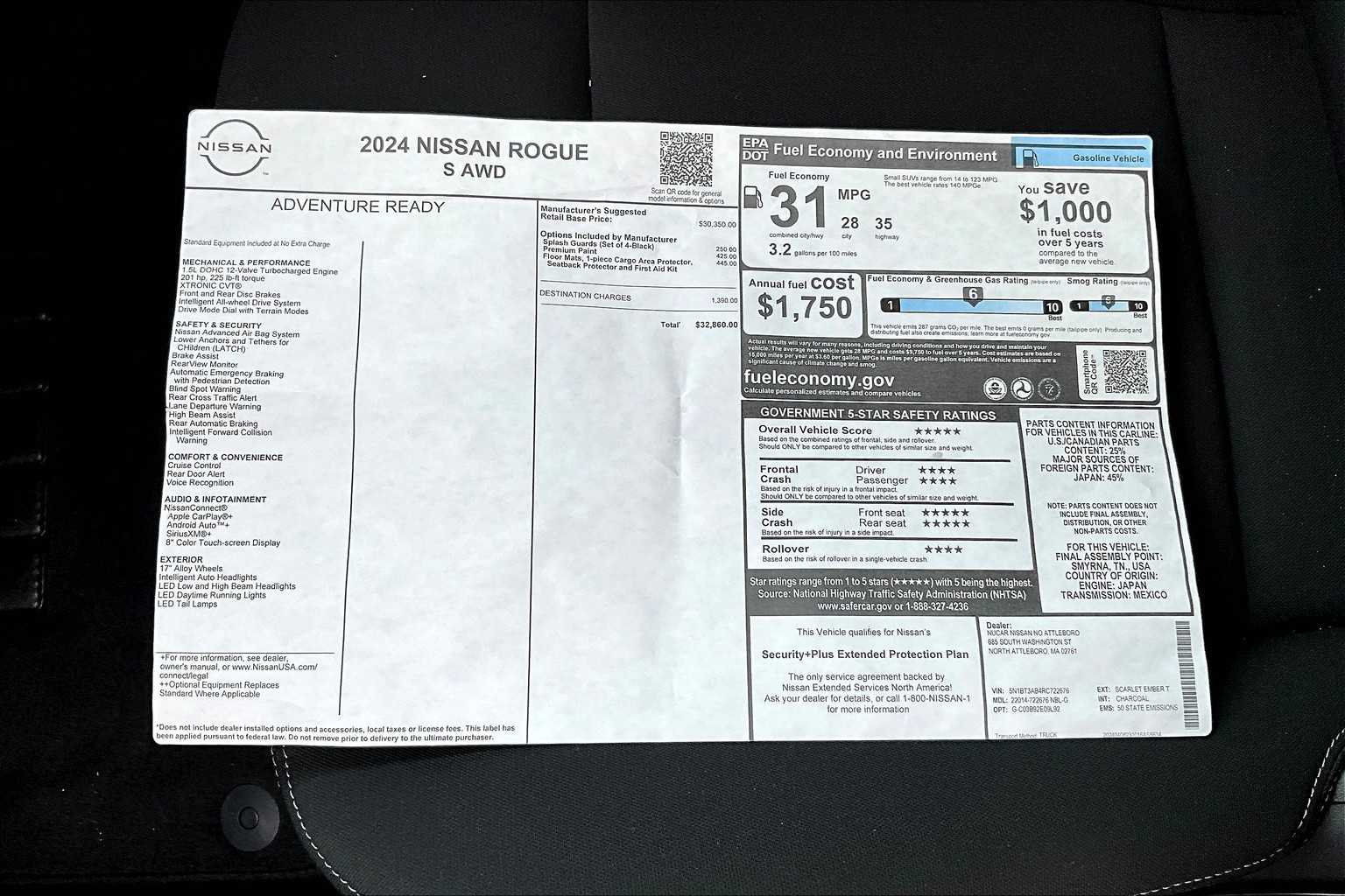 2024 Nissan Rogue S - Photo 18