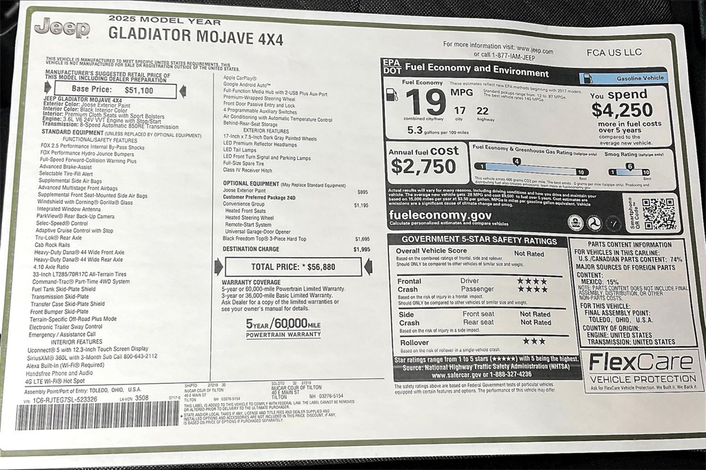 2025 Jeep Gladiator Mojave - Photo 17