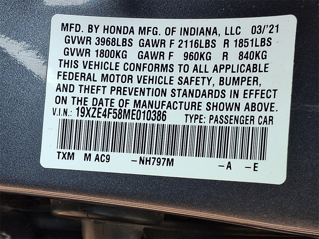 2021 Honda Insight EX - Photo 26