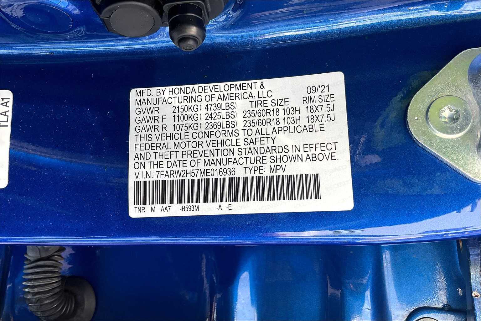 2021 Honda CR-V EX - Photo 36