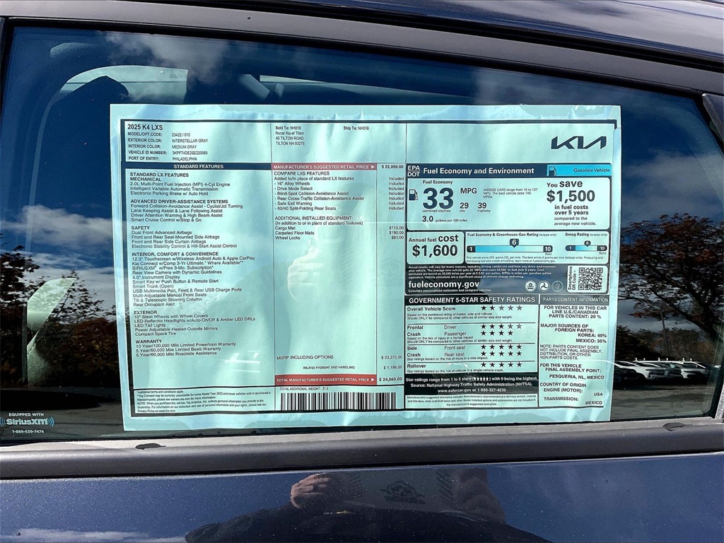 2025 Kia K4 LXS - Photo 16