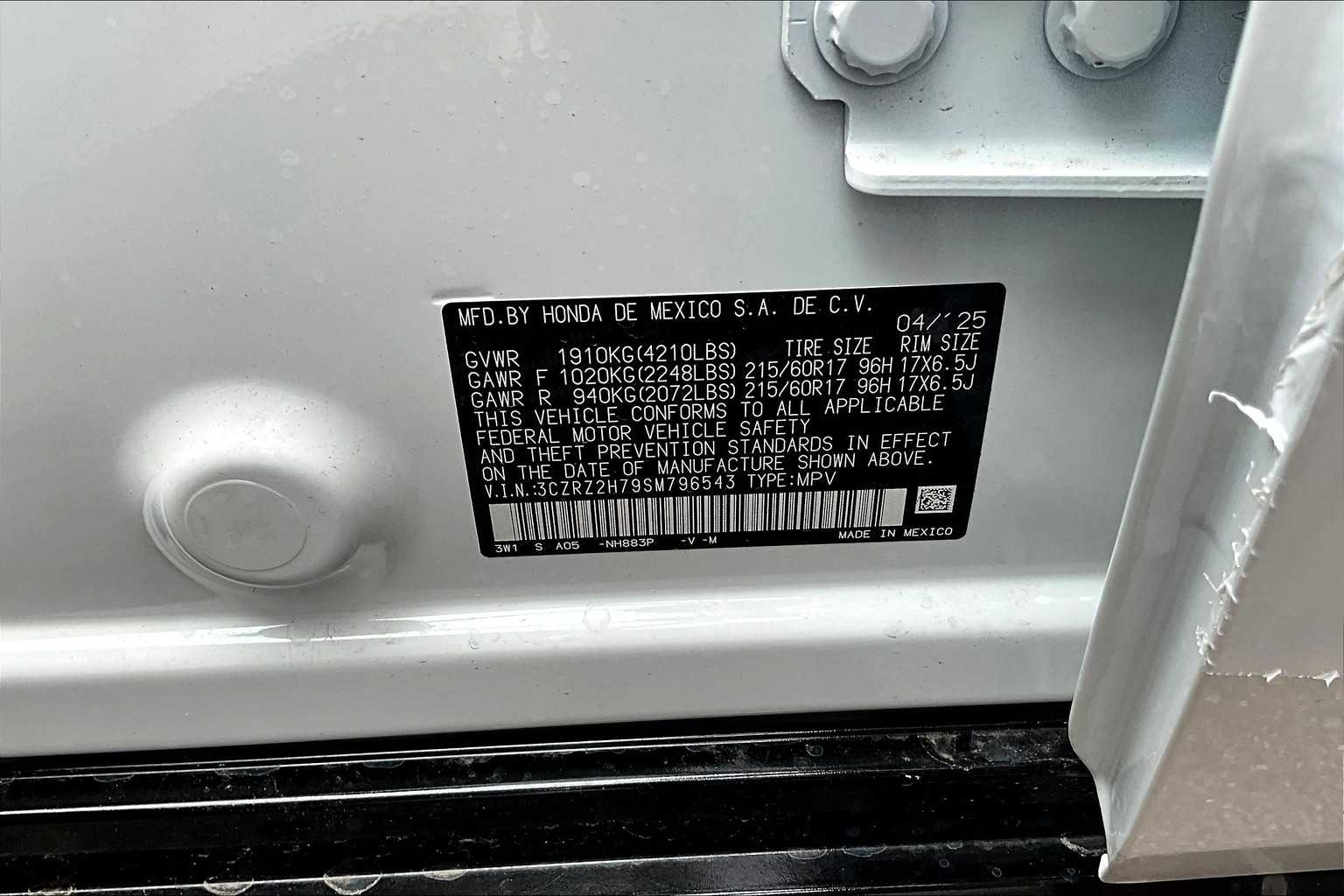 2025 Honda HR-V EX-L - Photo 18